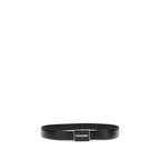 Dsquared² Black Calf Leather Bos Taurus Regular Belt