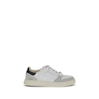 Premiata White Calf Leather Bos Taurus Low Top Sneakers