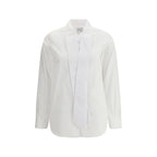 Sara Roka White Cotton Dress Shirt