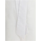 Sara Roka White Cotton Dress Shirt