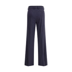 True Royal Blue Viscose Flared Pants
