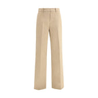 True Royal Beige Cotton Casual Pants