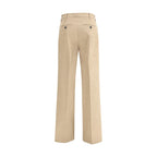 True Royal Beige Cotton Casual Pants