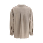 True Royal Beige Wool Shirt