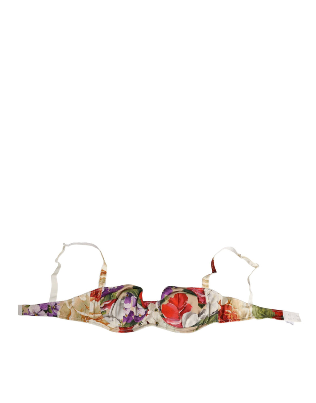 Dolce & Gabbana Floral Print Semi Padded Balconette Bra Underwear