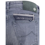 Jacob Cohen Gray Cotton Slim Fit Jeans