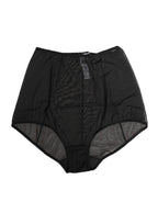 Dolce & Gabbana Black High Waist Mesh Sheer Shapewear Underwear