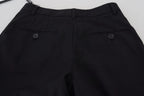 Dolce & Gabbana Black High Waist Skinny Trouser STAFF Pants