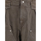 Kenzo Brown Cotton Casual Pants