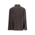 Fendi Brown Silk Dress Shirt