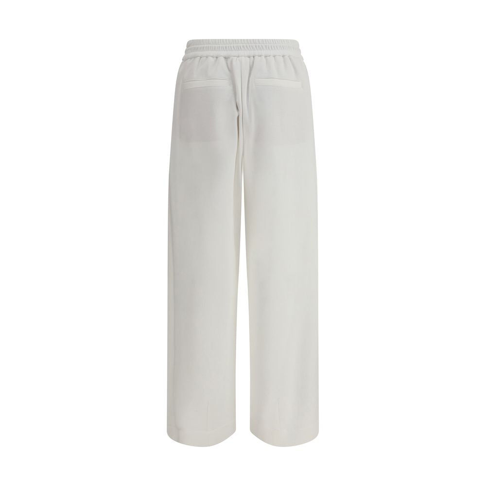 Brunello Cucinelli White Cotton Joggers (Workout Pants)