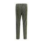 Cruna Green Cotton Casual Pants