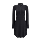 Courrèges Black Viscose Casual Dress