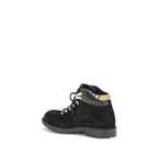 Burberry Black Calf Leather Bos Taurus Lace-Up Boots