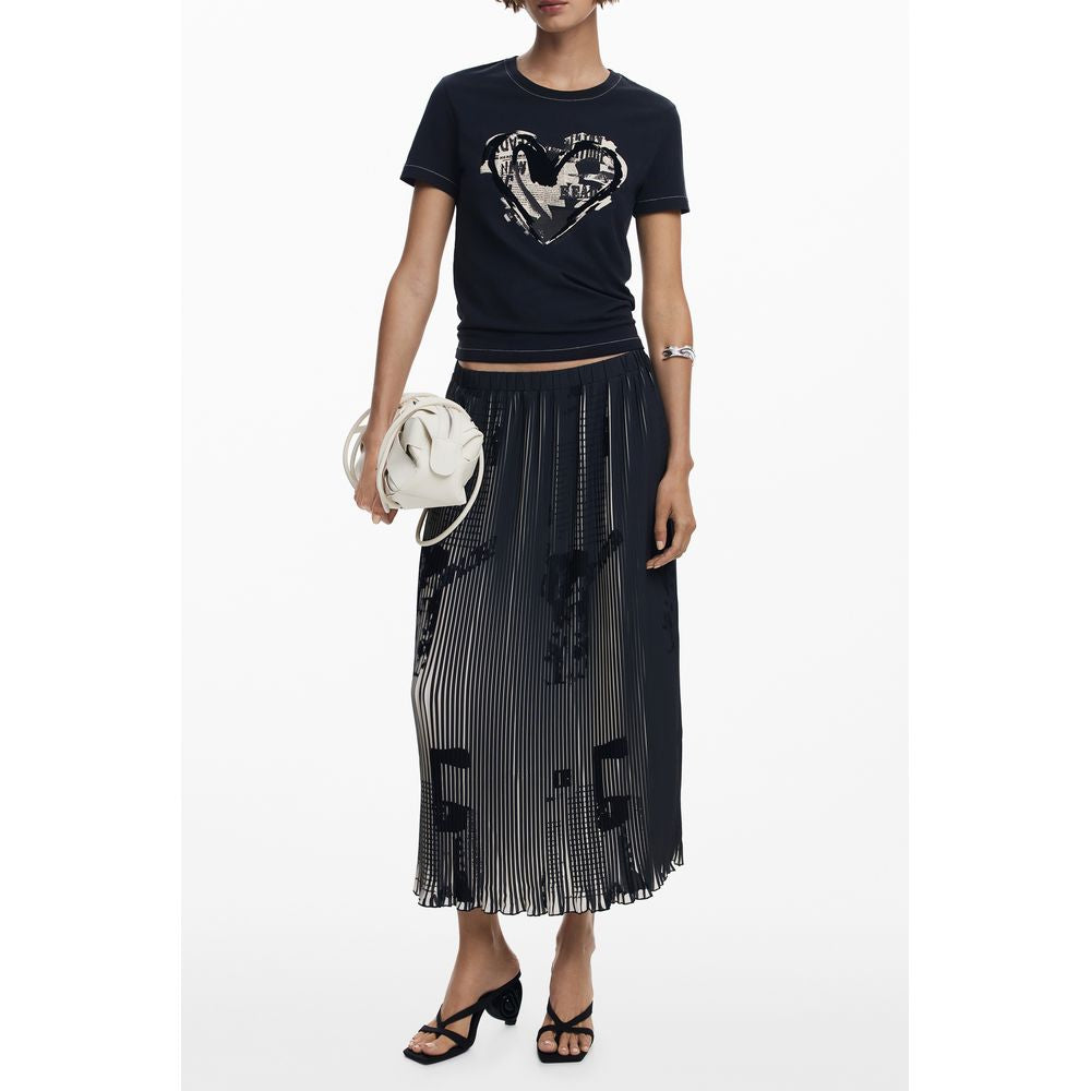Desigual Black Polyester Women Skirt