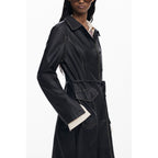 Desigual Black Polyethylene Women Coat