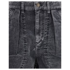 Marant Etoile Black Cotton Casual Pants