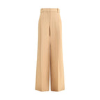 Ermanno Scervino Beige Viscose Casual Pants