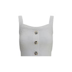 Balmain White Polyamide Top