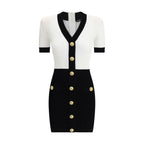 Balmain Multicolor Viscose Casual Dress