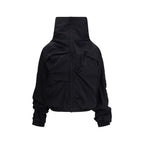 ALAINPAUL Black Polyamide Full-Length Jacket