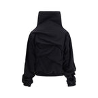 ALAINPAUL Black Polyamide Full-Length Jacket
