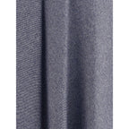 Sara Roka Blue Cotton Midi Skirt