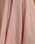 Dolce & Gabbana Light Powder Rose Viscose Pleated Skirt