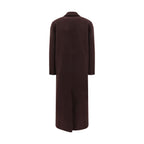 Brunello Cucinelli Bordeaux Cashmere Coat
