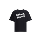 Maison Kitsuné Black Cotton T-Shirt
