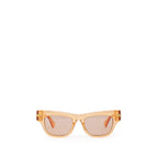 Bottega Veneta Orange Acetate Sunglasses