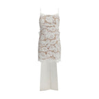 Self-Portrait White Nylon Casual Dress