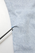 Dolce & Gabbana Light Blue Distressed Slim Fit Ripped Denim Jeans