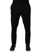 Dolce & Gabbana Black Cashmere Dress Formal Men Trouser Pants
