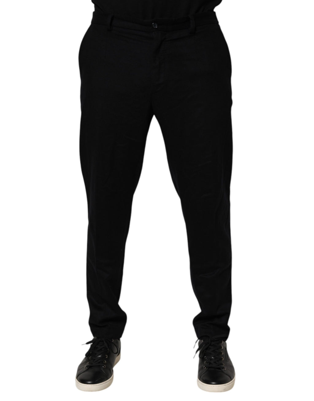 Dolce & Gabbana Black Cashmere Dress Formal Trouser Pants