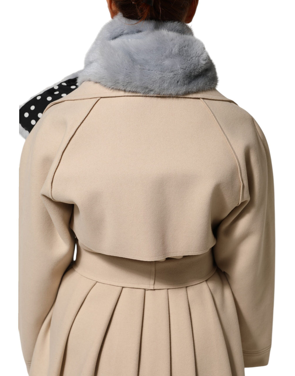 Dolce & Gabbana Powder Blue Mink Fur Neck Warmer Scarf