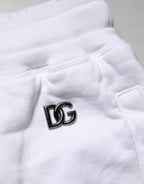 Dolce & Gabbana White Ripped Mid Waist Casual Bermuda Short