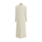 Di Stavnitser White Fleece Wool Coat
