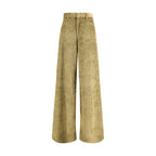 Petar Petrov Gold Cotton Casual Pants