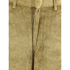 Petar Petrov Gold Cotton Casual Pants