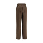 Petar Petrov Brown Silk Pants