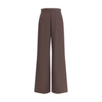 Di Stavnitser Brown Fleece Wool Casual Pants