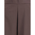 Di Stavnitser Brown Fleece Wool Casual Pants