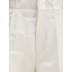 SA SU PHI Cream Silk Pants