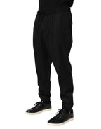 Dolce & Gabbana Black Drawstring Men Jogger Sweatpants Pants