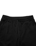 Dolce & Gabbana Black Cotton Mid Waist Casual Bermuda Short