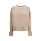 Tory Burch Beige Merino Wool Sweatshirt