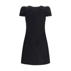 Alexander McQueen Black Wool Casual Dress