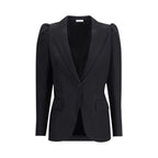 Alexander McQueen Black Wool Coat