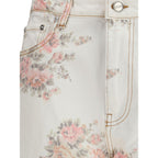 Ganni Multicolor Cotton Jeans Denim